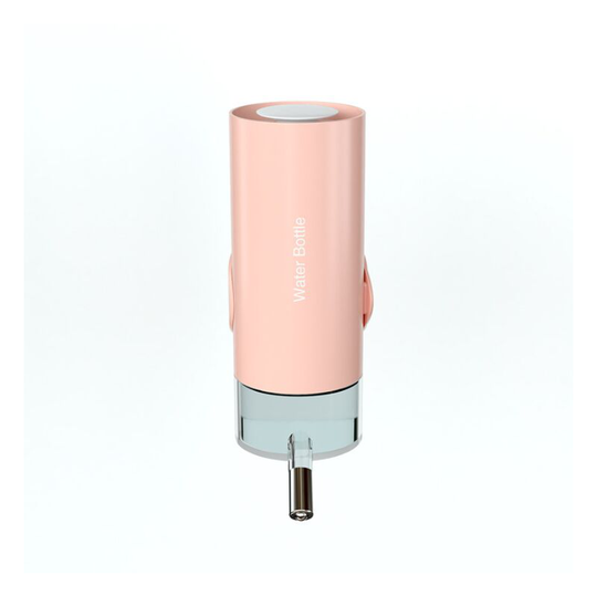 Pet Drink Fountain Hanging Fountain Fountain for Mobile Pet Kettle Automatic Water Mug Pink Pet Fountain