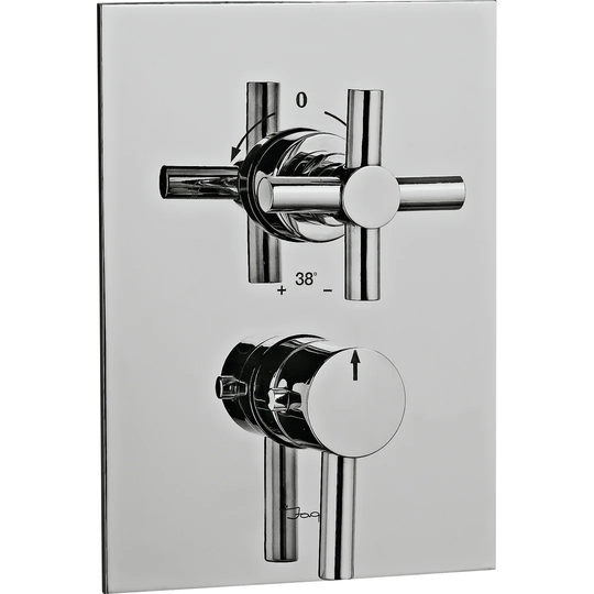 Solo Double Exposed Thermostatic Shower Valve