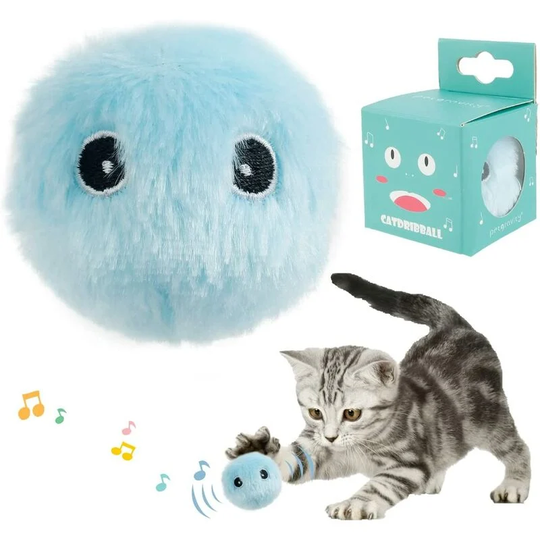Litzee - Relax love Interactive Cat Toy with Bird Screams, Frogs and Toggles, Plush Balls for Cats (Pink (Birds))