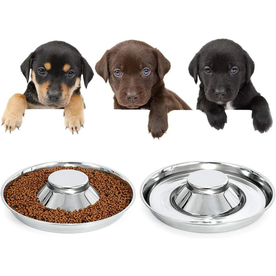 Bearsu - Stainless Steel Dog Bowls for Puppy,Puppy Feeder Bowl for Feeding Food and Water Weaning Pet Feeder Bowl Water Bowl for Small Dogs/Cats/Pets