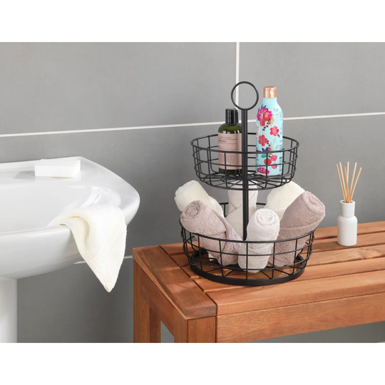 Multi-basket etagère, 2 levels