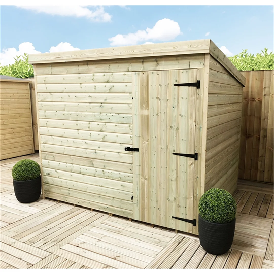 Reynaud 8 ft. W x 8 ft. D Solid Wood Garden Shed