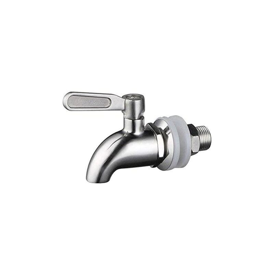 Stainless Steel Beverage Dispenser Replacement Faucet Tap for Homebrew Barrel Ferment Wine Beer Spigot Beverage Juice Dispenser