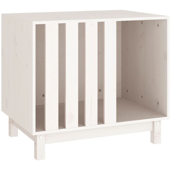 Dog House White 70x50x62 cm Solid Wood Pine Vidaxl White