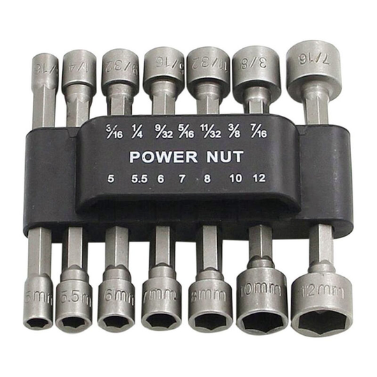 Betterlifegb - BR-Vie 14 Pieces Hex Socket Wrench Adapter for Nuts, Screwdriver Insert, Bit Socket Set, Hex Socket Nuts for Magnetic Screwdriver Hex