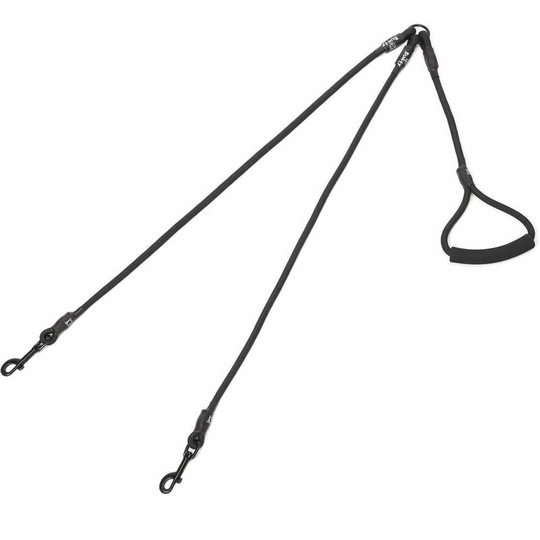 Double 2 Way Rope Dog Pet Lead Leash Handle Splitter Coupler Clip for Collar