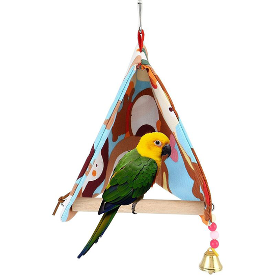 Perle rare house bird parrot lounge chair parrot cockatiel triangle hammock tent bird cage perch small