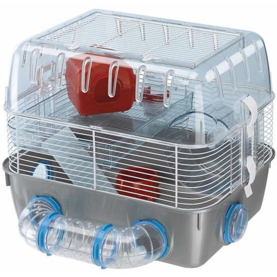 Ferplast - Hamster Cage Combi 1 Fun Grey 40.5x29.5x32.5 cm 57926499 Grey
