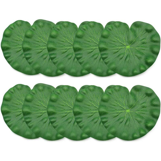 10 Piece Floating Lotus Leaves Aquarium Decoration Lotus Pond Decoration (18cm)