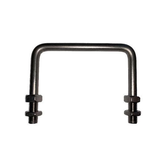 Square Bolt (c Bolt) M10 x 80 mm Thread, 51 x 130 mm Internal Dimensions - zp (Zinc Plated)