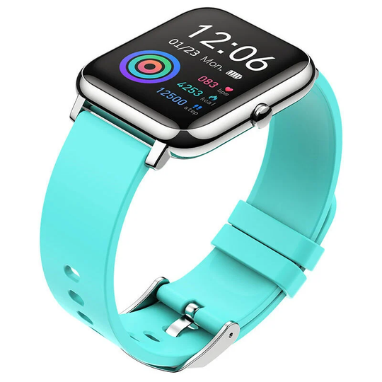 Metal frame full touch P22 smart bracelet waterproof blood pressure heart rate blood oxygen sports watch custom interface black
