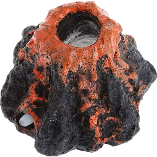 Perle Rare - Aquarium Volcano Ornament Kit Make More Oxygen Air Bubbler Decorations For Fish Tank Air Stone Aquarium Decorations Shaped Ornament Kit
