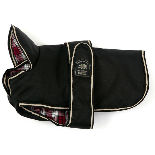 The Animate Company Limited - The Animate Company Padded Belly Coat (30in) (Black/Red Tartan) - Black/Red Tartan