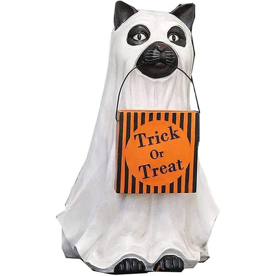 Halloween Decorations - Pumpkin Shaped Candy Bowl Holder - For Indoor or Outdoor Decoration