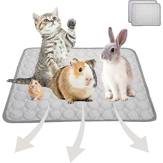 2 Packs Cooling Mat For Pet Catsdogs Rabbit Cooling Mat Large 62x50cm Self