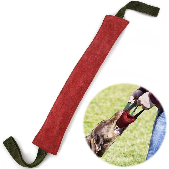 Dog Bite Pudding Toy Dog Chew Toys 2 Handles K9 Round Bite Pudding 40cm