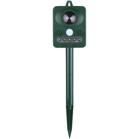 Lifcausal - Solar Ultrasonic Pest Repeller Outdoor Animal Repeller with Ultrasonic Sound Motion Sensor and Flashing Light Keep Animals Away Repellent