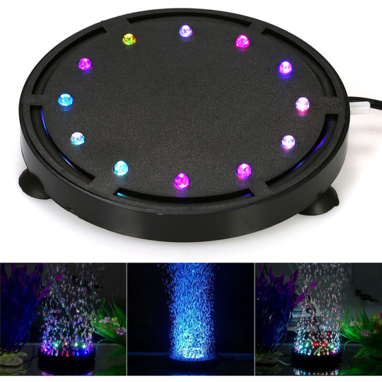 Submersible led Air Bubble Light Colorful Decoration for Aquarium Fish Tank, 123mm(L) - 123mm(L)