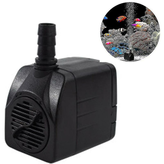 Submersible Pump, Ultra Quiet Water Pump With Fountain Pump With 5ft Power Cord, 3 Nozzles For Fish Tank, Aquarium, Statuary, Hydroponics,US Plug