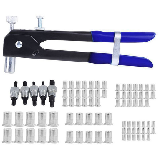 86Pcs Threaded Nut Riveter Insert Tool Riveter Rivnut Nutsert Kit