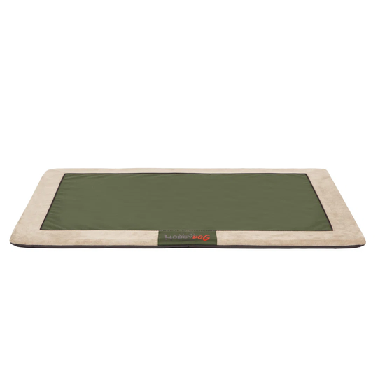 Dog Mat in Green/Beige