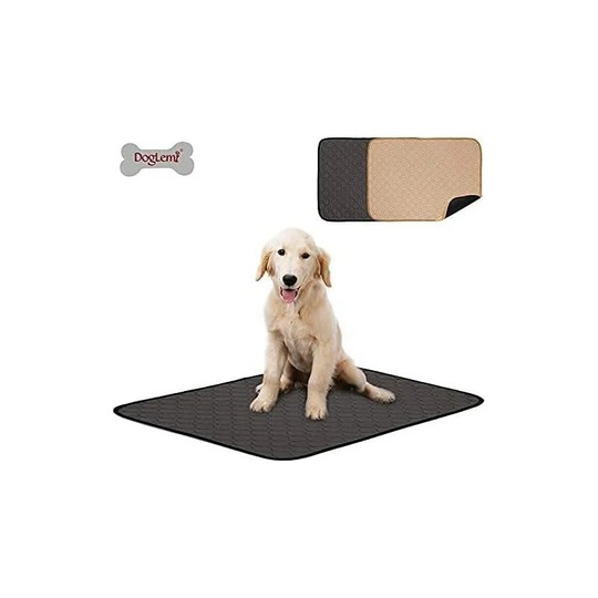 Washable Dog Training Mat - Fast Urine Absorption - Reusable - With Waterproof Non-Slip Base - Pet Exercise Accessory For Indoor, Outdoor, Car And