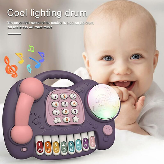 Baby Musical Toy Baby From Baby Xylophone Toy And Drum From 18 Months - Flkwoh