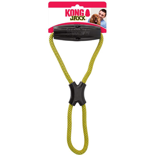 Jaxx Infinity Rope Dog Toy (33.7cm x 41.9cm x 17.8cm) (Black/Yellow) - Black/Yellow - Kong