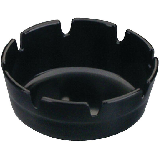 Black Melamine Ashtray - P842