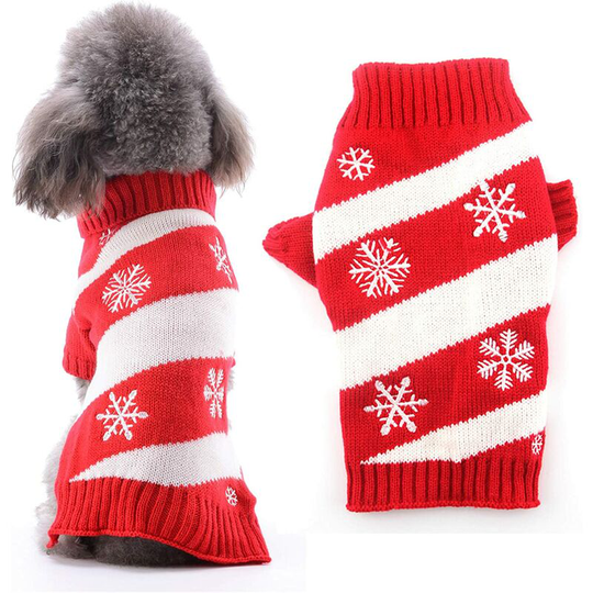Dog Pullovers, Dog Winter Sweater, Christmas Pattern Sweater - Knitted Winter Coat - Pet Clothing - Trendy Sweater - Gift for Dog, xl