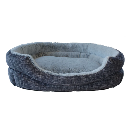 Oakmead Bolster Cushion in Grey/Cream
