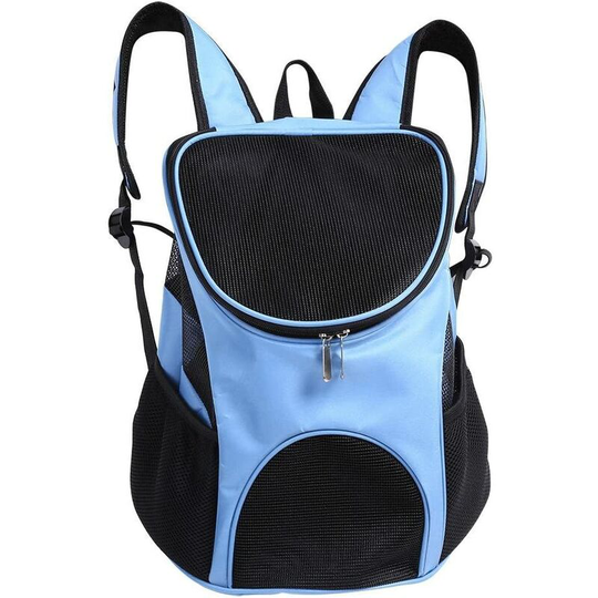 Litzee - Carrying Backpack for Dog Cat, Hands Free Adjustable Ventilation Double Shoulder Bag for Carrying Dog Cat Chinot Kitten Rabbit Walking