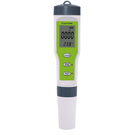 Benobby Kids - 3 in 1 pH tester with lcd display, water value measurement for drinking water, swimming pool, aquarium, swimming pools and laboratories