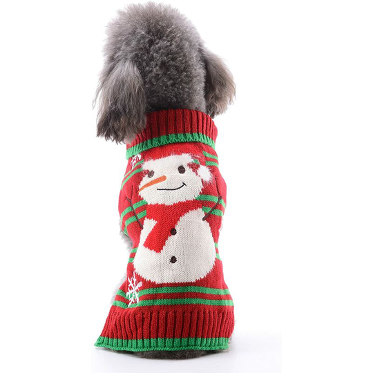 Dog Sweater, Winter Dog Sweater, Christmas Pattern Sweater - Knitted Winter Coat - Pet Clothing - Trendy Sweater - Gift for Dog, m