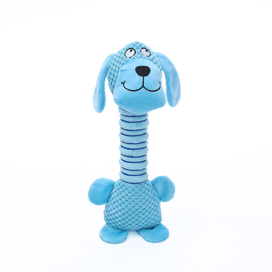 Betterlifegb - Plush Dog Toys with Long Neck, Interactive Dog Squeaky Toys, Durable Chew Toys for Teeth Cleaning Long Stuffed Animals Dog Training