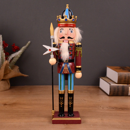 Soekavia - Christmas Nutcracker Figures Soldier Doll Tree Gift Decoration Figurine Home Holiday Presents New wooden nutcracker christmas nuts and