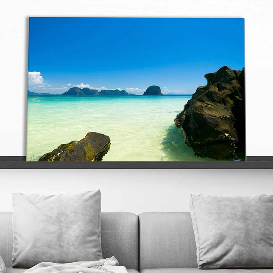 "Sands Of White" Print On Canvas