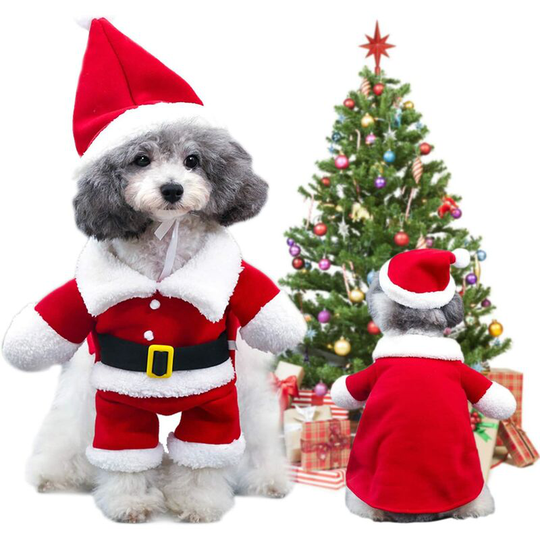 Cat Dog Christmas Costume,Polyester Christmas Pet Costume Cute Dog Christmas Clothes Pet Christmas Clothes (m)