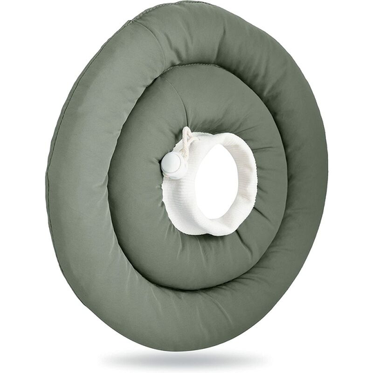 Soft Recovery Cones for Cats and Dogs - Protective Collar to Prevent Wound Licking and Biting, Green, Large