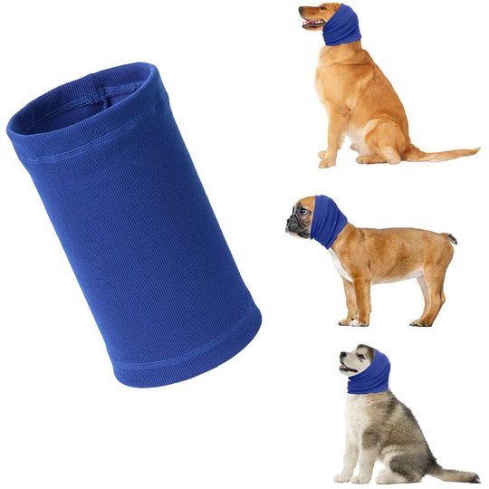 Dog Snood for Dog's Neck and Ears, Helps Calm Pet Dog Hoodie, Provides Anti-Anxiety Relief,S,Blue