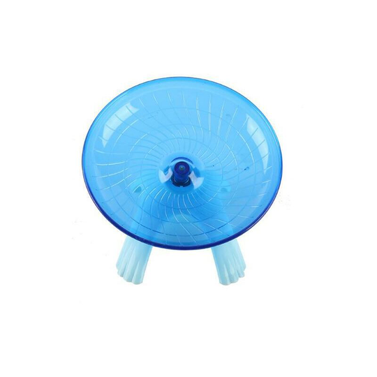 Echoo - Plastic Small Animal Exercise Wheel - Quiet Non-Slip Running Disc for Hamster Hedgehog Small Pets Blue 18 x 18 x 11cm