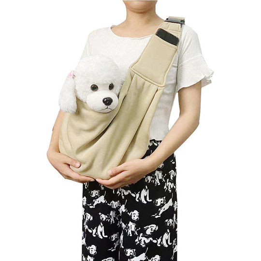 Ilovemilan - Dog and Cat Sling Carrier - Hands Free Reversible Pet Bag - Soft Pouch and Tote Design - Suitable for Puppy, Small Dogs, and Cats for
