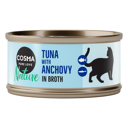Cosma Nature Saver Pack 48 x 70g - Tuna & Anchovy