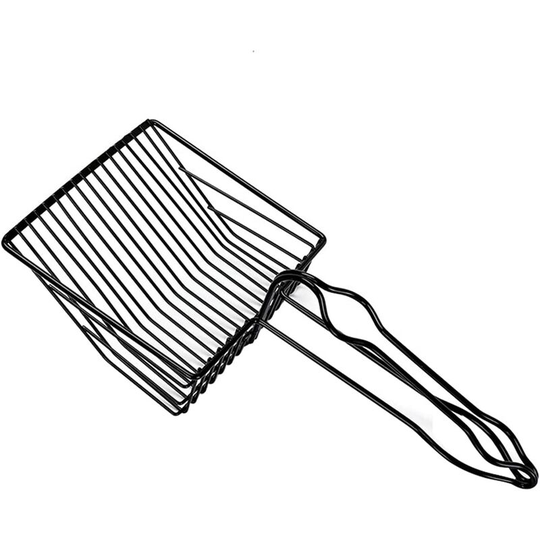 Metal cat litter scoop, anti-corrosion cat sand scoop screen, fine mesh pet cat litter clean scoop, deep scoop, rust-proof scoop, pet litter cleaning