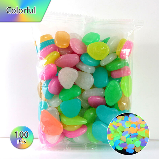 Around 100/PCS Luminous stone villa gardening fish tank landscaping cobblestone artificial luminous stone, color - color