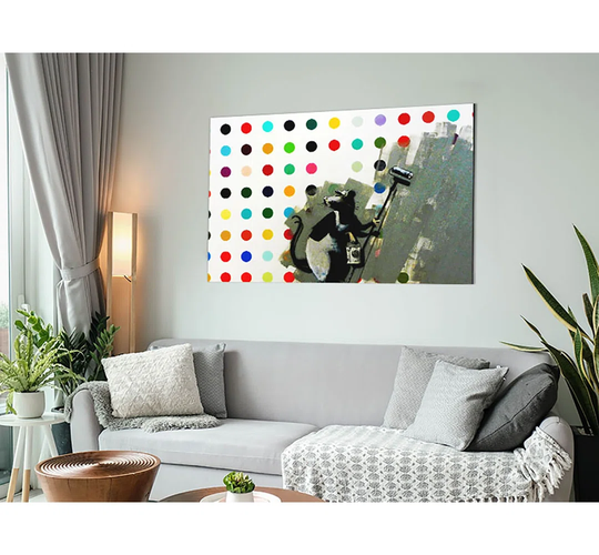 We Love Rat - Unframed Painting on Metal