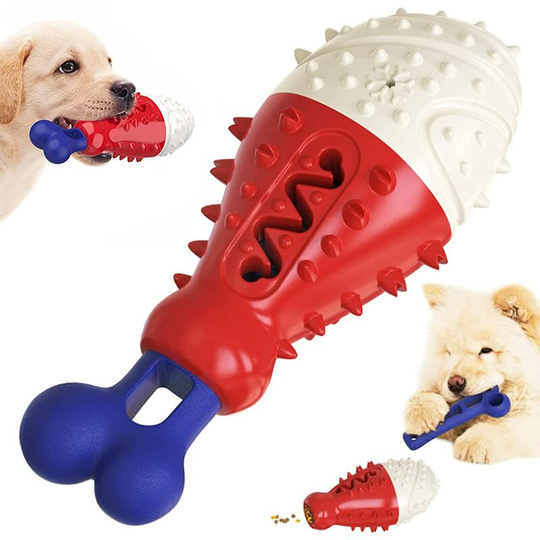 Dog Chew Toy for Aggressive Chewers, Dog Chew Toy, Dog Toothbrush, Heavy Duty Puppy Chew Toy Almost Indestructible for Large and Medium Dogs