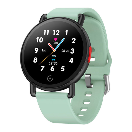 Smartwatch Fitness Tracker Watch Sport Pedometer Heart Rate Sleep Watch for Kids Women Men Compatible Android iPhone Smartphone (Green)