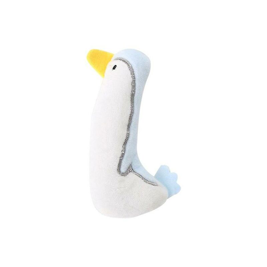 Cat Toys Teeth Grinding Interactive Ball Catnip Cat Training Toy Pet Squeaky Supplies Products For Cats Hot - White Duck