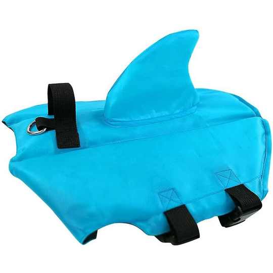 Dog Life Jacket Pets Float Coat Floatation Vest Puppy Lifebuoy Safety For Swimming With Adjustable Buckle Blue - Thsinde